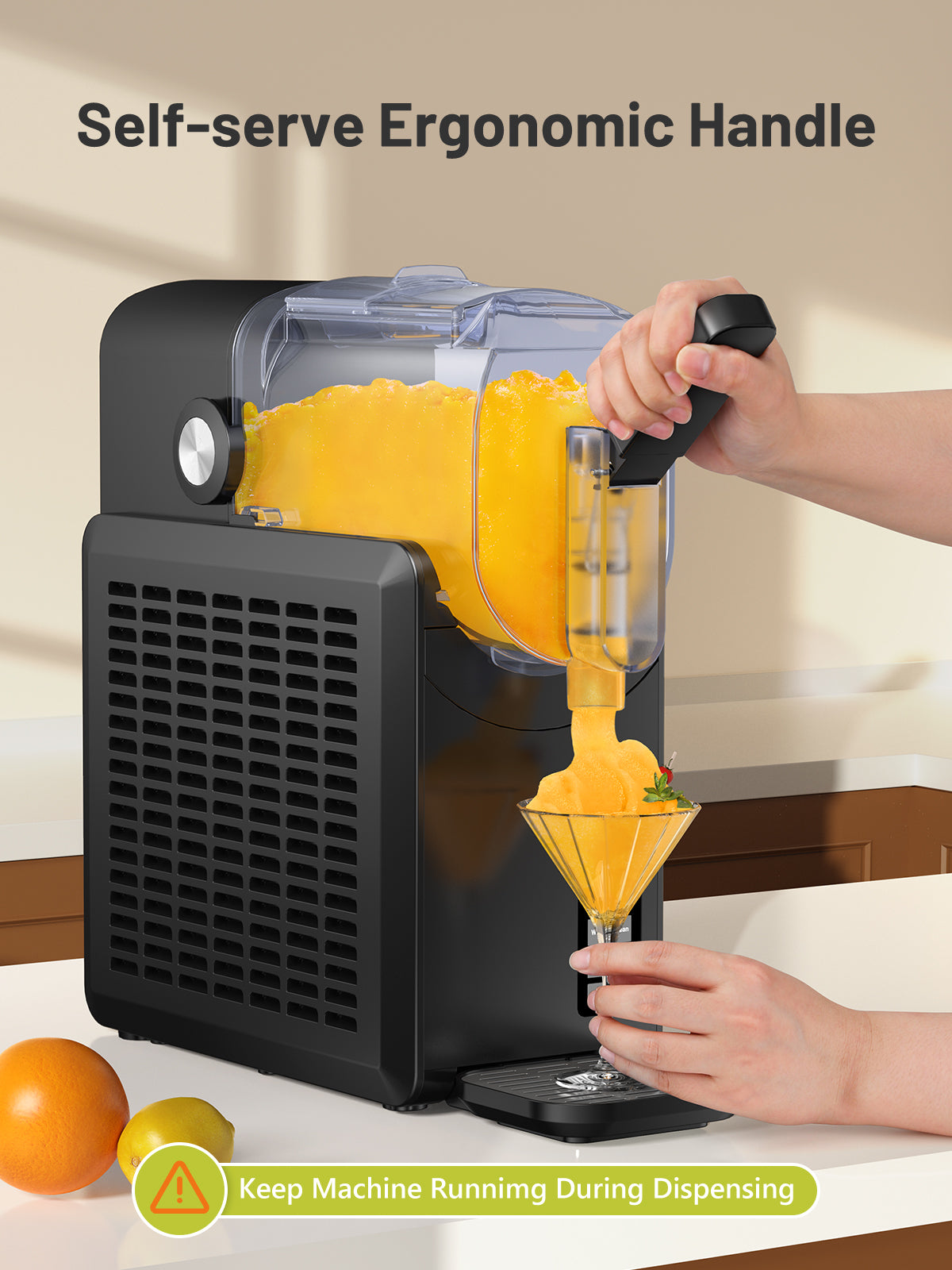 Slushie Machine, 88oz Slushy Machine for Home with Self-Cleaning, Professional Frozen Drink Maker, No Ice Needed, 5 Preset Programs for Frozen Margaritas, Frappés, Milkshake & More