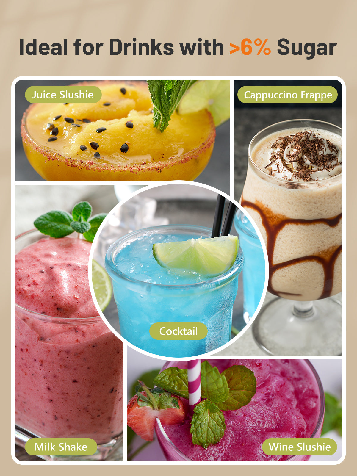 Slushie Machine, 88oz Slushy Machine for Home with Self-Cleaning, Professional Frozen Drink Maker, No Ice Needed, 5 Preset Programs for Frozen Margaritas, Frappés, Milkshake & More