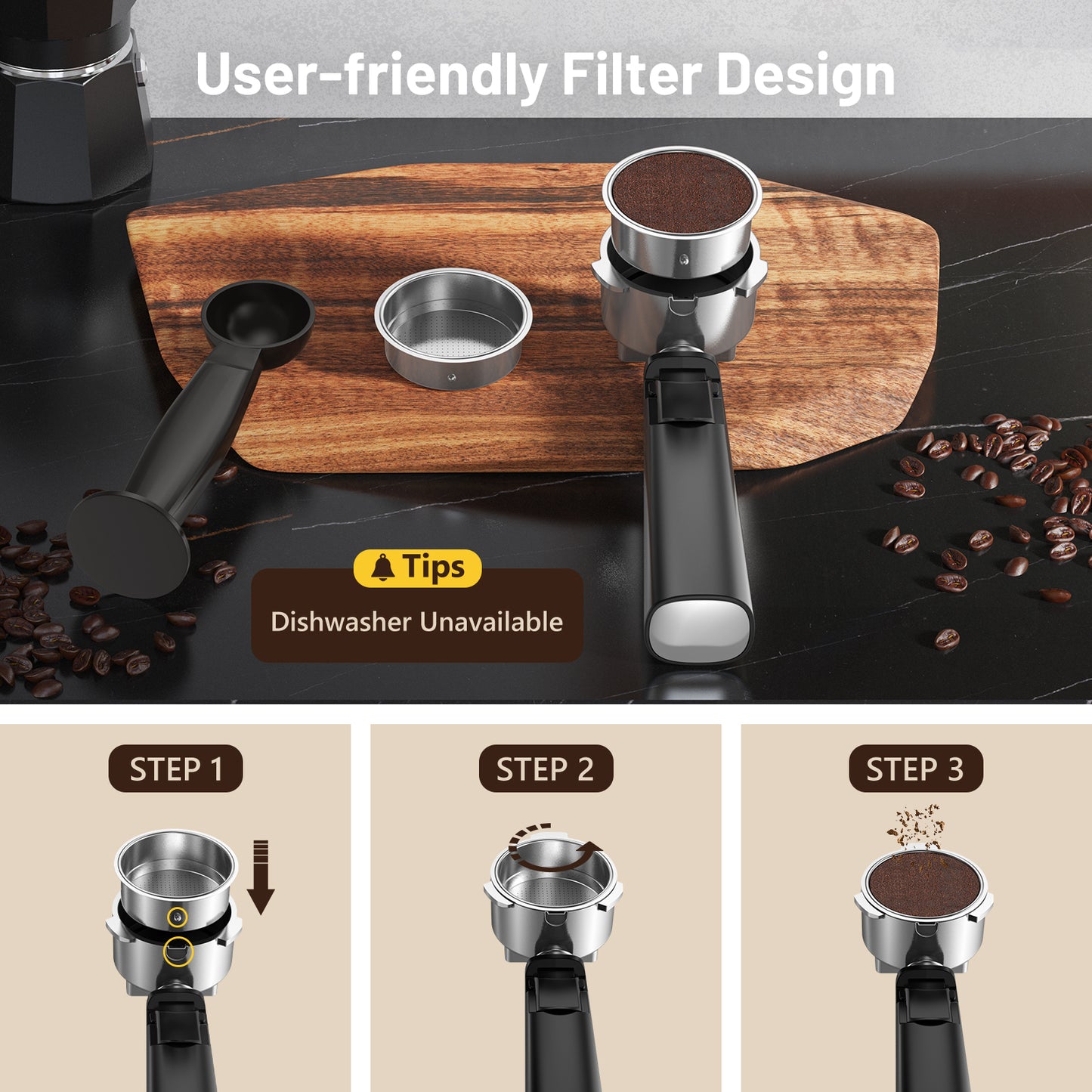 Espresso Coffee Machine with Milk Tank, 20Bar Hot & Iced Coffee Machine with Rapid Cold Brew, Touch Screen Espresso Maker with Steam Wand for Coffee Lover